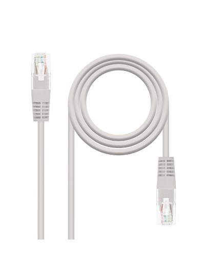 Cable red nanocable latiguillo rj45 utp cat6 15m gris