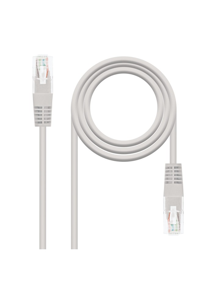 Cable red nanocable latiguillo rj45 utp cat6 15m gris Cable red nanocable latiguillo rj45 utp cat6 15m gris