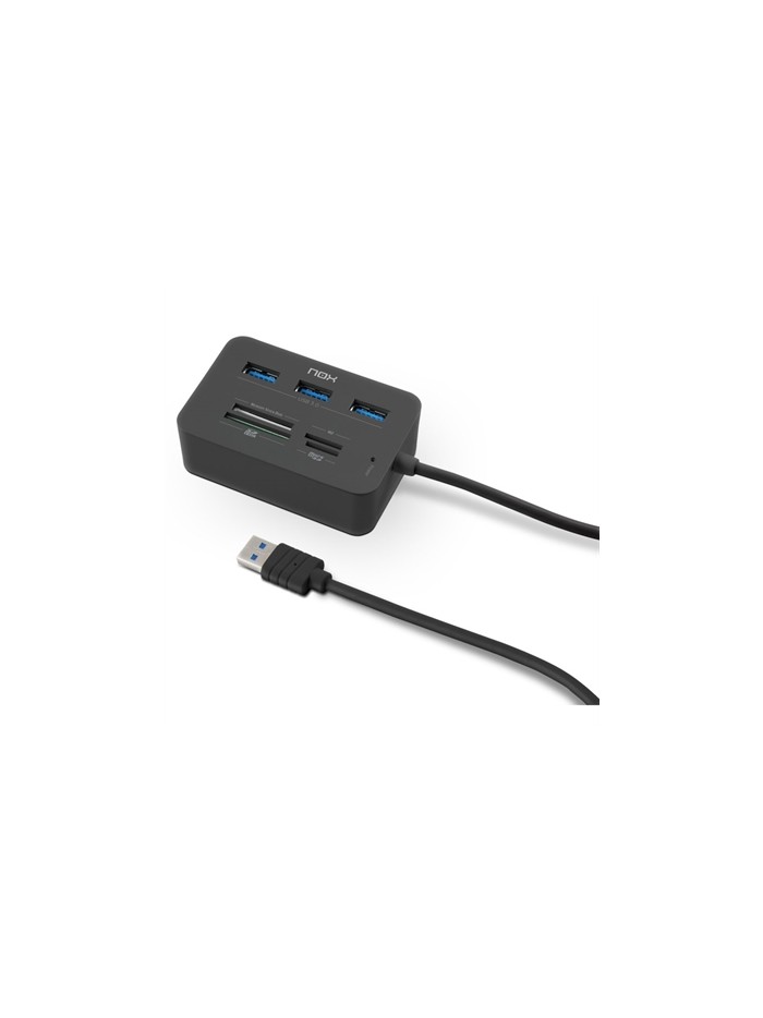 Lector de tarjetas nox nxliterdrone 3 x usb 3.0 Lector de tarjetas nox nxliterdrone 3 x usb 3.0