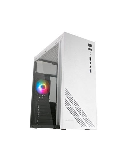 Caja ordenador mars gaming mc100w blanco atx 1 x usb 3.0 1 x usb 2.0 1 x 90mm frgb