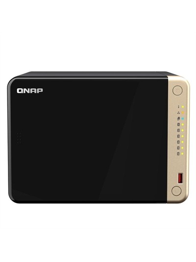 Servidor nas qnap ts - 664 - 8g nas 6xhdd - bay 2x2.5gbe 4xusb