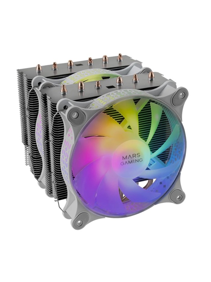 Ventilador disipador cpu mars gaming mcpu - xt 120mm argb blanco Ventilador disipador cpu mars gaming mcpu - xt 120mm argb blanco