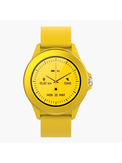 Reloj smartwatch forever colorum cw - 300 color amarillo