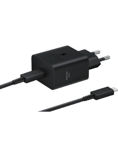 Cargador samsung usb - c 45w negro con cable ep - t4511xbegeu