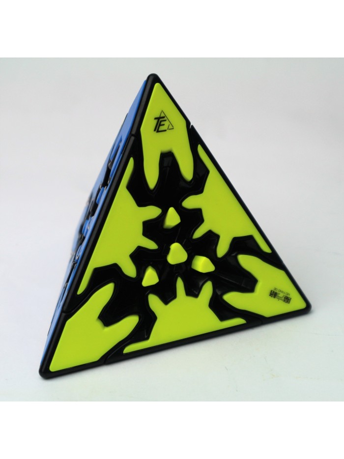 Cubo de rubik qiyi gear pyraminx borde negros Cubo de rubik qiyi gear pyraminx borde negros