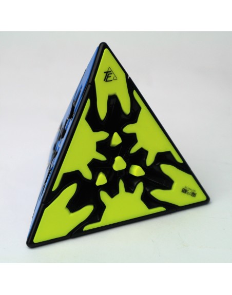 Cubo de rubik qiyi gear pyraminx borde negros