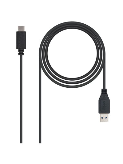 Cable nanocable conversor usb 3.1 gen2 a usb tipo c macho - macho negro 1m