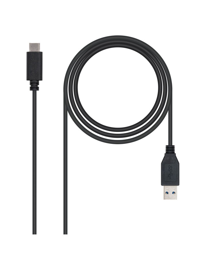 Cable nanocable conversor usb 3.1 gen2 a usb tipo c macho - macho negro 1m Cable nanocable conversor usb 3.1 gen2 a usb tipo c macho - macho negro 1m