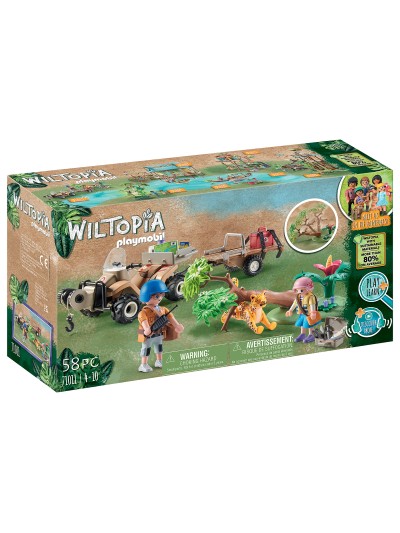 Playmobil wiltopia quad rescate de animales