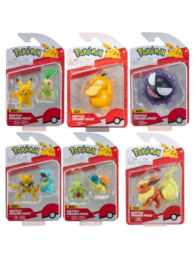 Pack de 6 figuras pokemon batalla ola 10
