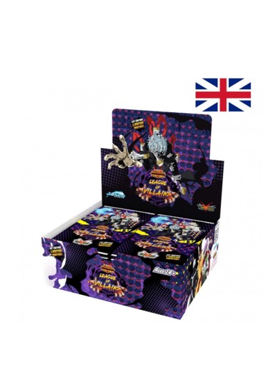 Juego de cartas my hero academia booster box display ola 4 league of villains (24 unidades)