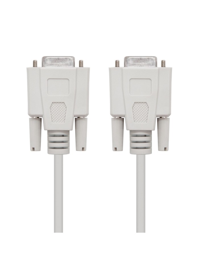 Cable rs232 db9 nanocable 1.8m - hembra - hembra - beige null modem Cable rs232 db9 nanocable 1.8m - hembra - hembra - beige null modem