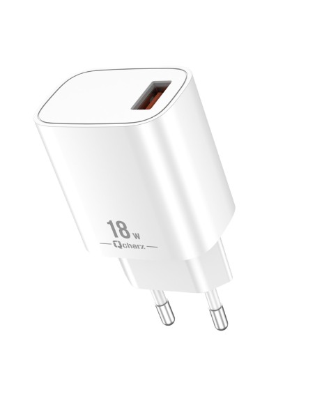 Cargador qcharx artemisia 3a 18w puerto usb blanco