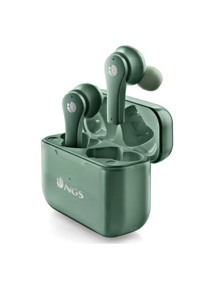 Auriculares inalambricos ngs artica bloom green bluetooth 5.1 + estuche de carga - verde Auriculares inalambricos ngs artica bloom green bluetooth 5.1 + estuche de carga - verde