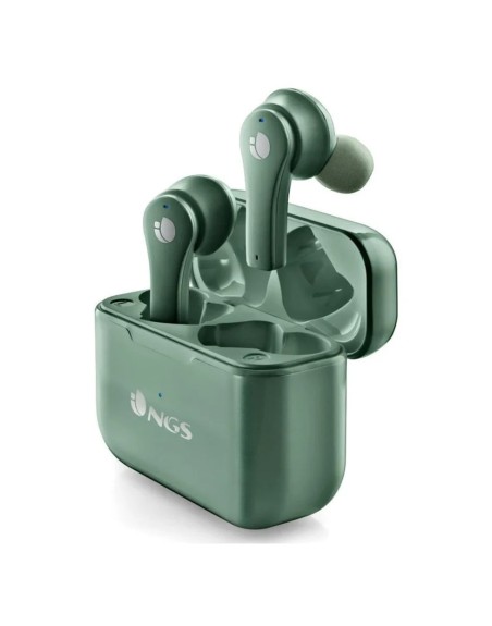 Auriculares inalambricos ngs artica bloom green bluetooth 5.1 + estuche de carga - verde