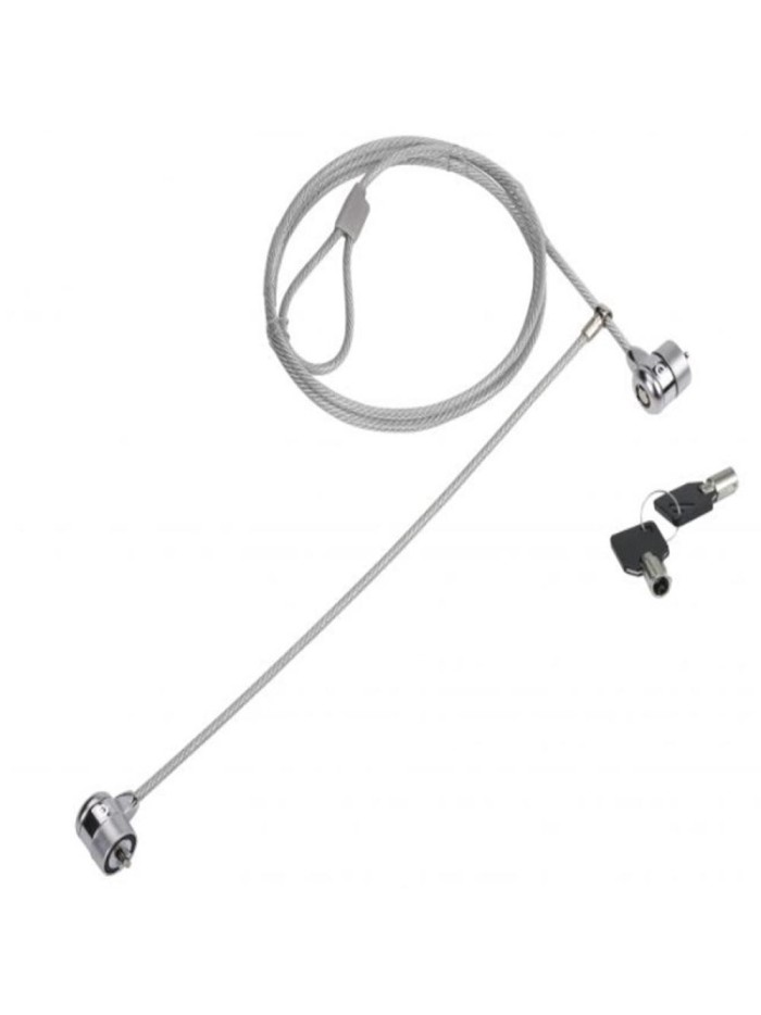 Cable seguridad para portatiles 1.5m conceptronic doble cabezal + llave Cable seguridad para portatiles 1.5m conceptronic doble cabezal + llave