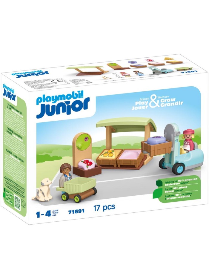 Playmobil junior puesto ecológico y carretilla elevadora Playmobil junior puesto ecológico y carretilla elevadora