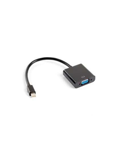 Adaptador lanberg minidisplayport macho - vga hembra 20cm negro