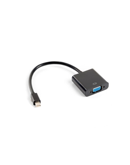 Adaptador lanberg minidisplayport macho - vga hembra 20cm negro