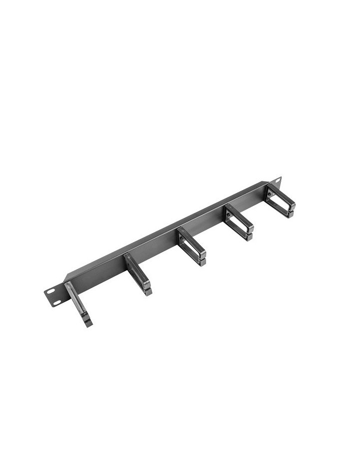 Organizador de cables lanberg 5 anillas plastico 1u tipo b rack 19 negro Organizador de cables lanberg 5 anillas plastico 1u tipo b rack 19 negro