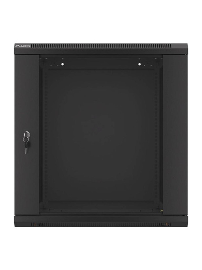 Armario lanberg mural rack 19 pulgadas 12u - 600x600 auto ensamblado negro puerta de cristal Armario lanberg mural rack 19 pulgadas 12u - 600x600 auto ensamblado negro puerta de cristal