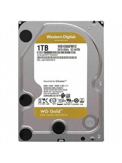 Disco duro interno hdd wd western digital gold wd1005fbyz 1tb 3.5 pulgadas sata 3 7200rpm 128mb