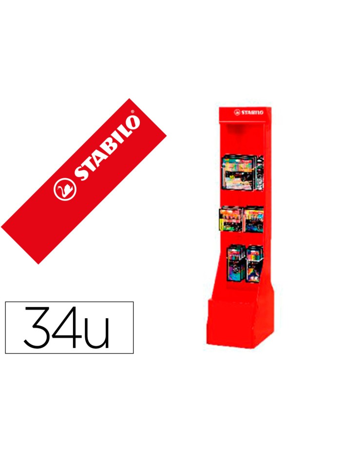 Contenido expositor stabilo gama arty suelo 34 unidades surtidas Contenido expositor stabilo gama arty suelo 34 unidades surtidas
