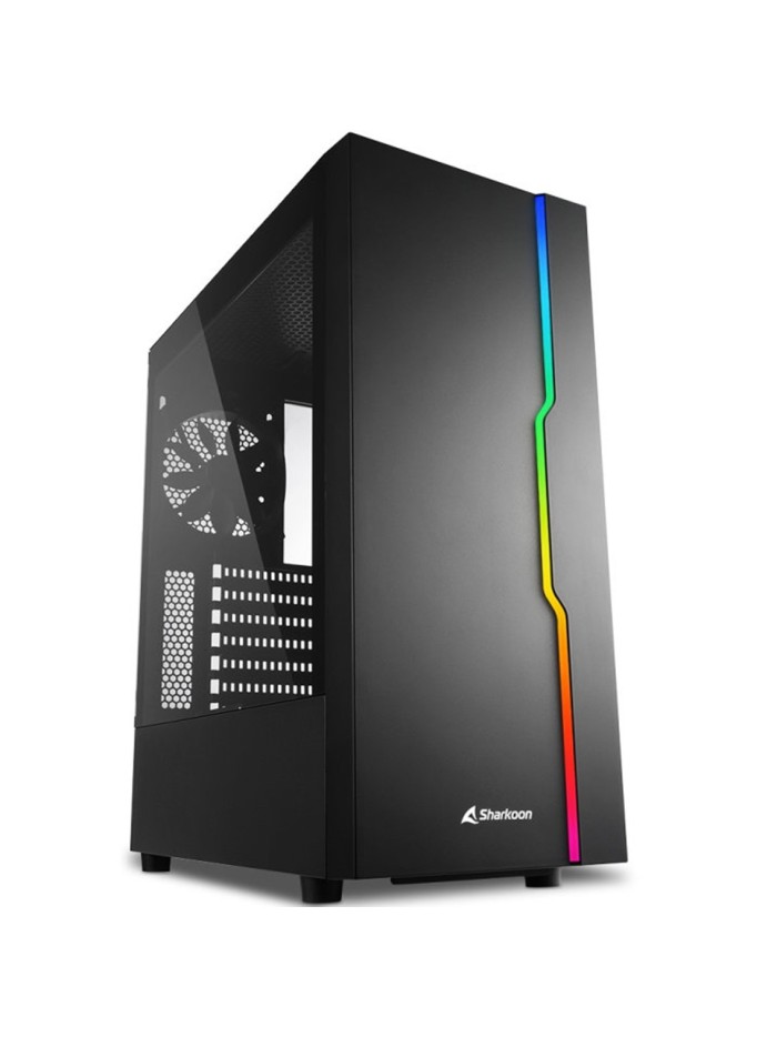 Caja sharkoon rgb slider atx 2xusb3.0 2xusb2.0 sin fuente negro Caja sharkoon rgb slider atx 2xusb3.0 2xusb2.0 sin fuente negro