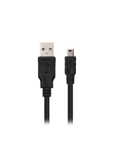 Cable usb(a) 2.0 a mini usb(b) nanocable 1.8m - macho - macho - negro