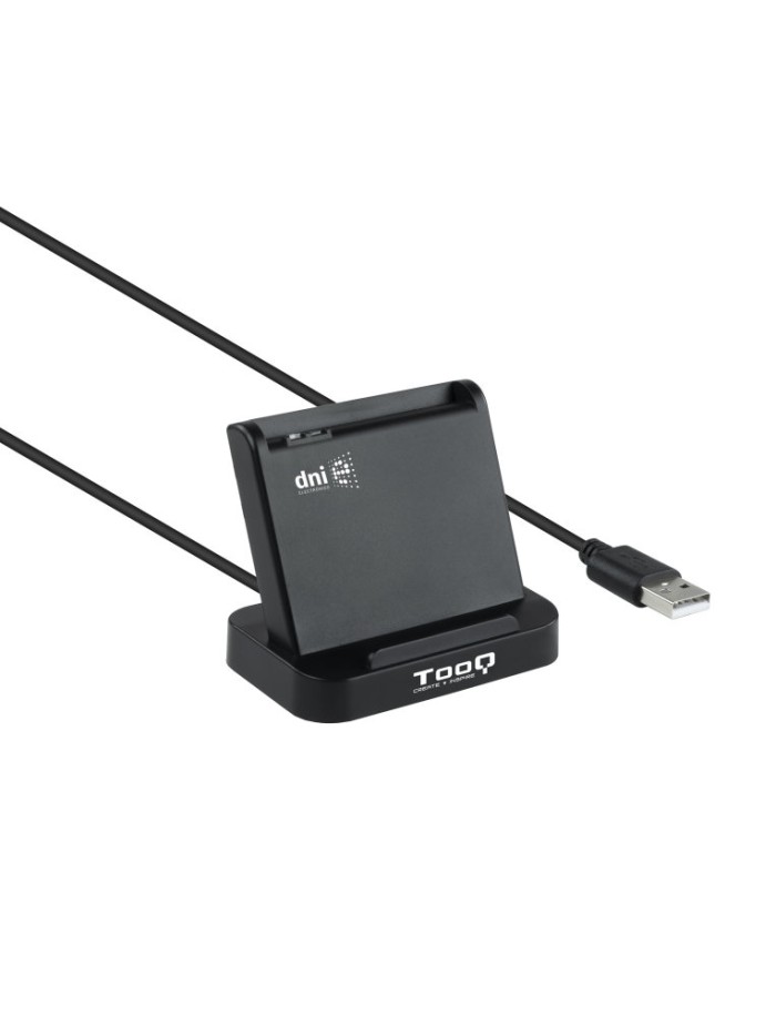 Lector de tarjetas externo tooq tqr - 220b dnie vision usb 2.0 negro Lector de tarjetas externo tooq tqr - 220b dnie vision usb 2.0 negro