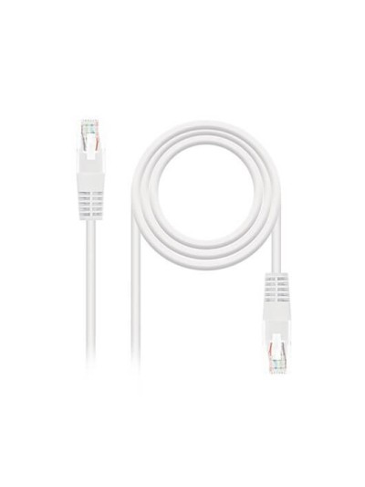 Latiguillo cable red utp cat6 rj45 nanocable 2m blanco awg24