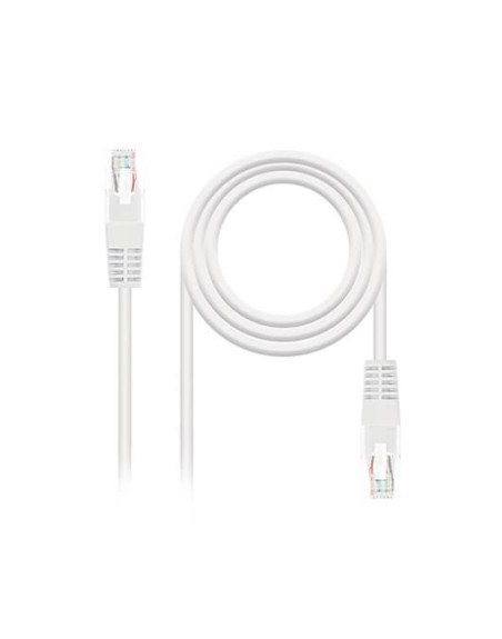 Latiguillo cable red utp cat6 rj45 nanocable 2m blanco awg24