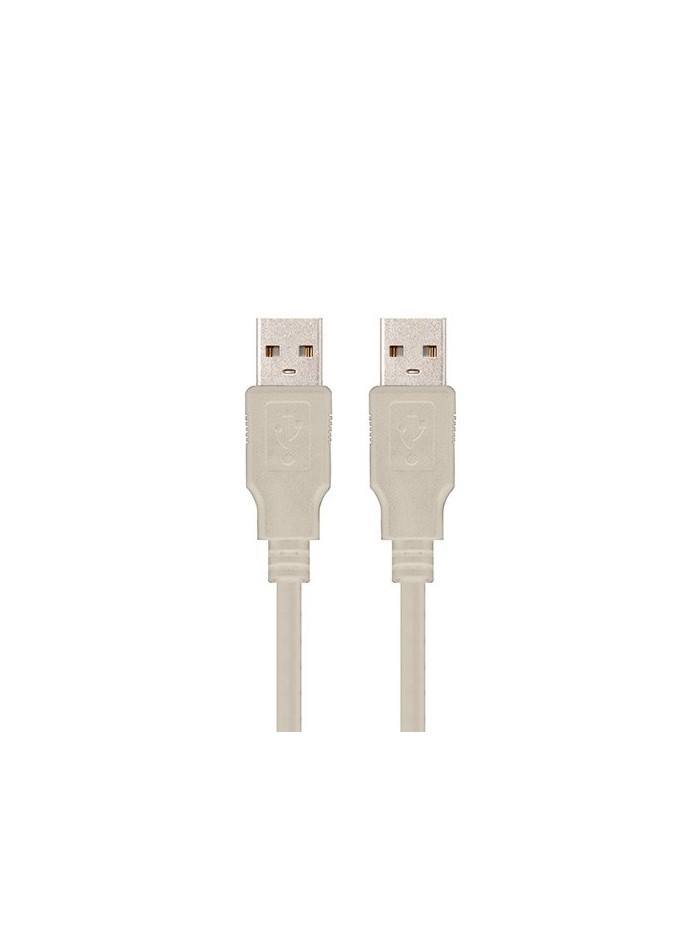 Cable usb tipo a 2.0 a usb tipo a 2.0 nanocable 1m beige macho - macho Cable usb tipo a 2.0 a usb tipo a 2.0 nanocable 1m beige macho - macho