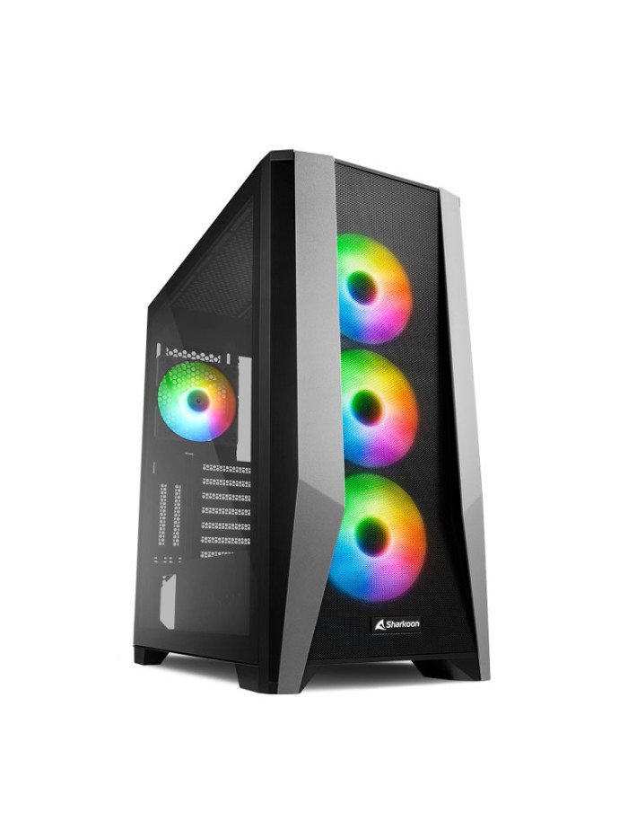 Caja ordenador gaming sharkoon tg7m atx 2 x usb 3.0 sin fuente Caja ordenador gaming sharkoon tg7m atx 2 x usb 3.0 sin fuente
