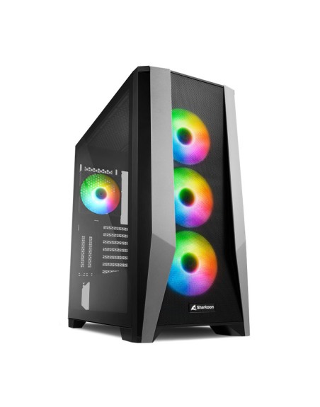 Caja ordenador gaming sharkoon tg7m atx 2 x usb 3.0 sin fuente