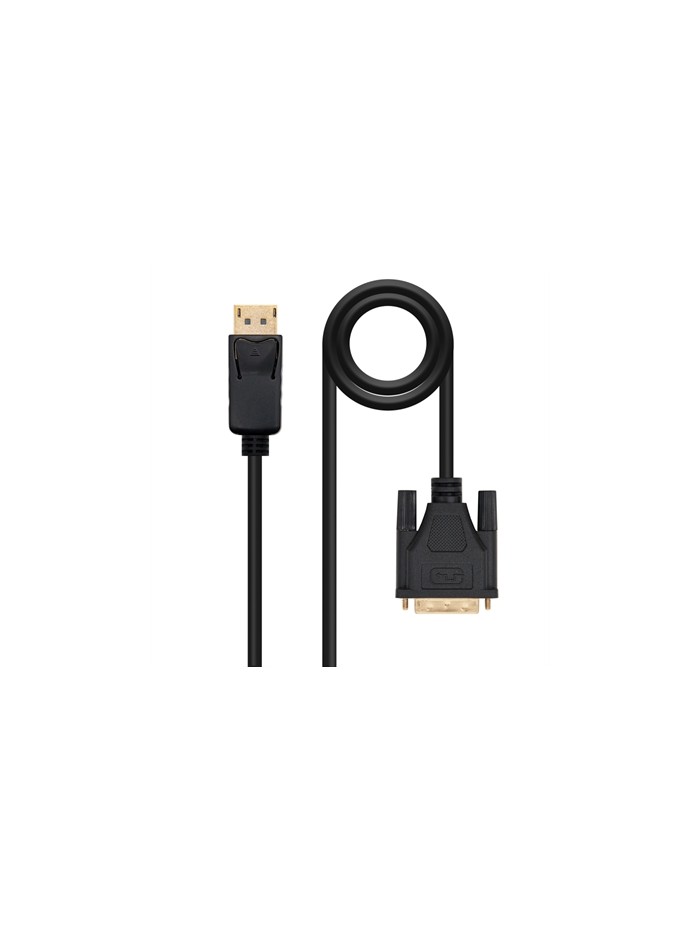 Cable displayport a dvi nanocable 1m - macho - macho - negro Cable displayport a dvi nanocable 1m - macho - macho - negro