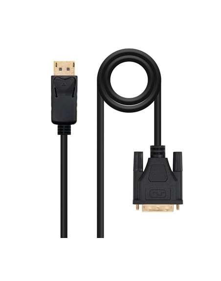 Cable displayport a dvi nanocable 1m - macho - macho - negro