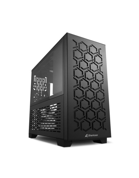 Caja ordenador gaming sharkoon ms - y1000 matx 2 x usb 3.0 sin fuente negro