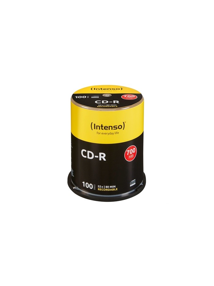 Tarrina de cd - r virgenes intenso 700mb - 80 min tubo 100 unidades Tarrina de cd - r virgenes intenso 700mb - 80 min tubo 100 unidades