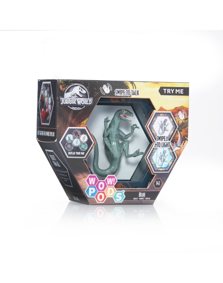 Figura wow! pod jurassic world blue sfx con sonido