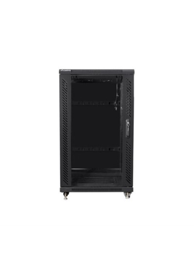 Armario lanberg rack 19 pulgadas 22u 600x800 flat pack black negro