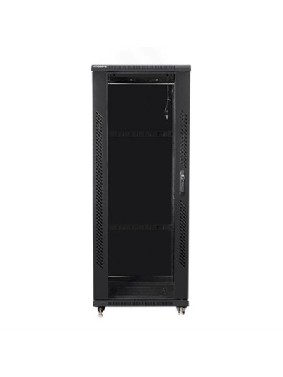 Armario rack lanberg de suelo 32u - 600x600x1603 19 pulgadas flat pack negro