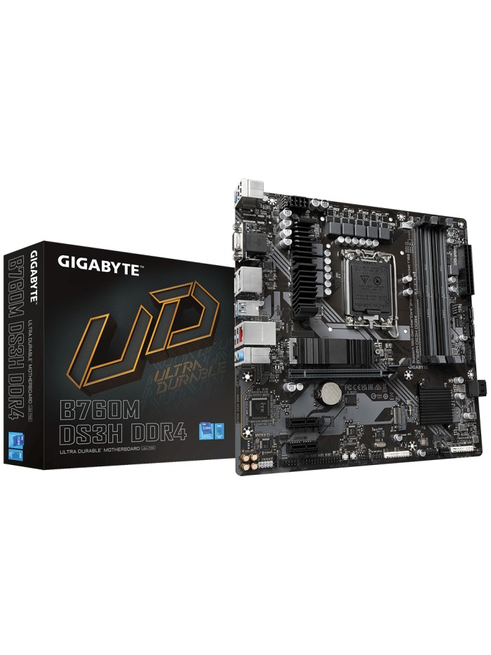 Placa base gigabyte b760m ds3h ddr4 1700 m - atx - 4x ddr4 - 4x sata 6gb - s - 3x usb 3.2 - 2x usb 2.0 Placa base gigabyte b760m ds3h ddr4 1700 m - atx - 4x ddr4 - 4x sata 6gb - s - 3x usb 3.2 - 2x usb 2.0