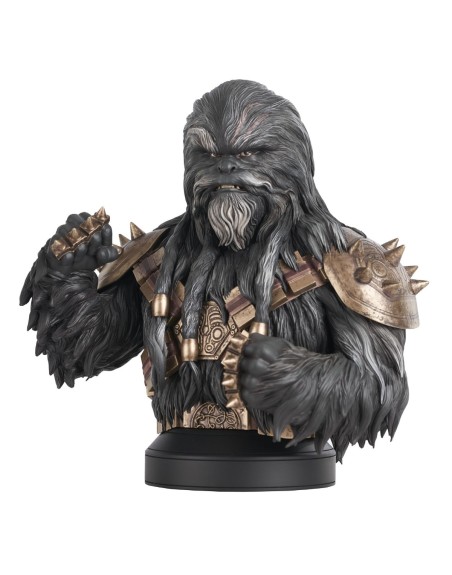 Figura busto diamond collection star wars the book of boba fett krrsantan mini busto resina