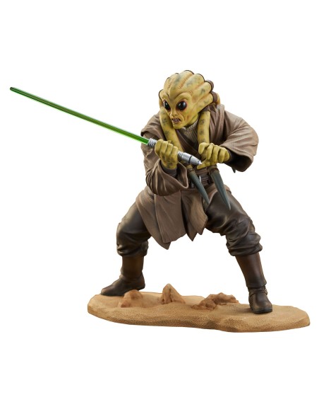 Figura diamond collection premier collection star wars el ataque de los clones kit fisto