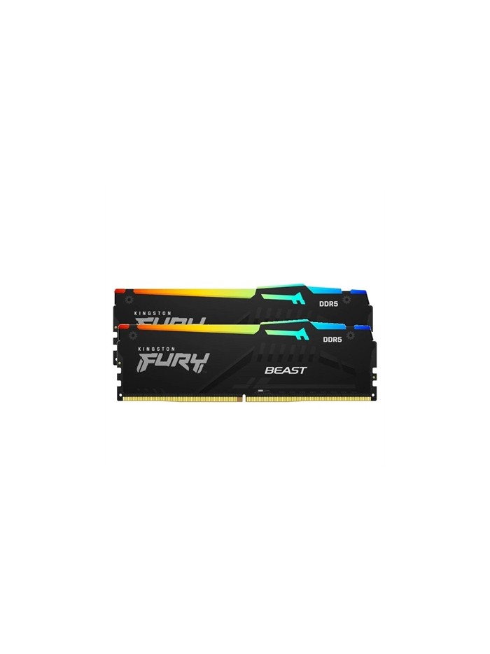 Memoria ram ddr5 16gb 2 x 8gb kingston - 5600 mhz - pc5 - 44800 - fury beast rgb - cl40 - 1.25v Memoria ram ddr5 16gb 2 x 8gb kingston - 5600 mhz - pc5 - 44800 - fury beast rgb - cl40 - 1.25v
