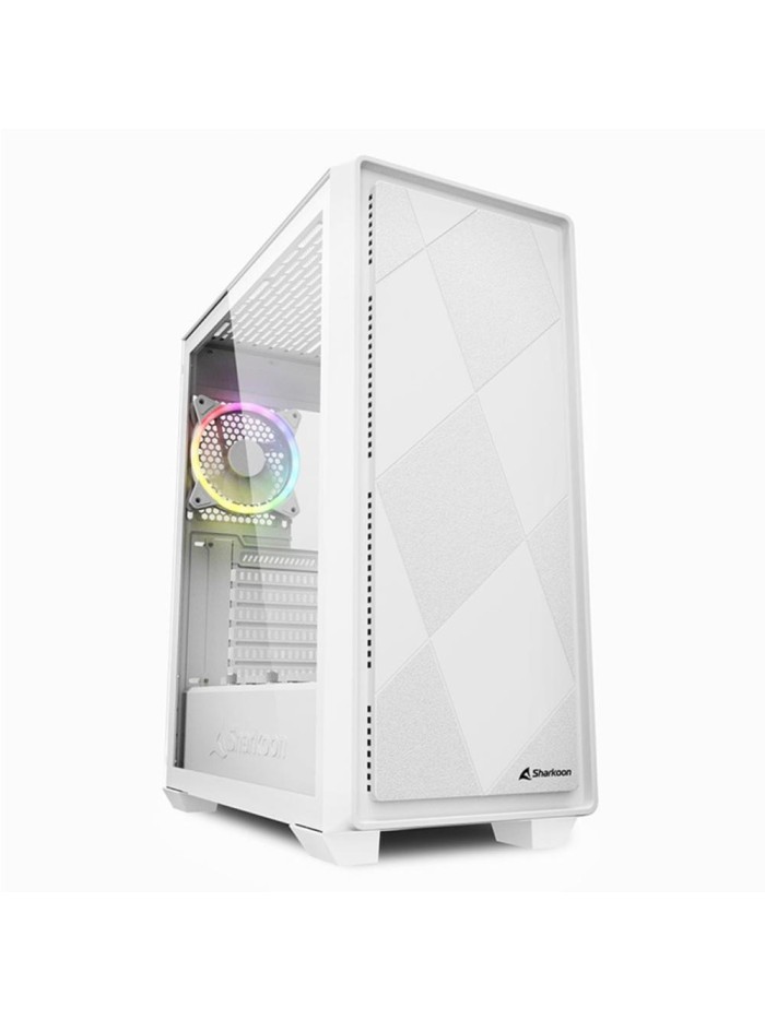 Caja ordenador gaming sharkoon midi vs8 atx cristal templado usb 3.2 blanca Caja ordenador gaming sharkoon midi vs8 atx cristal templado usb 3.2 blanca