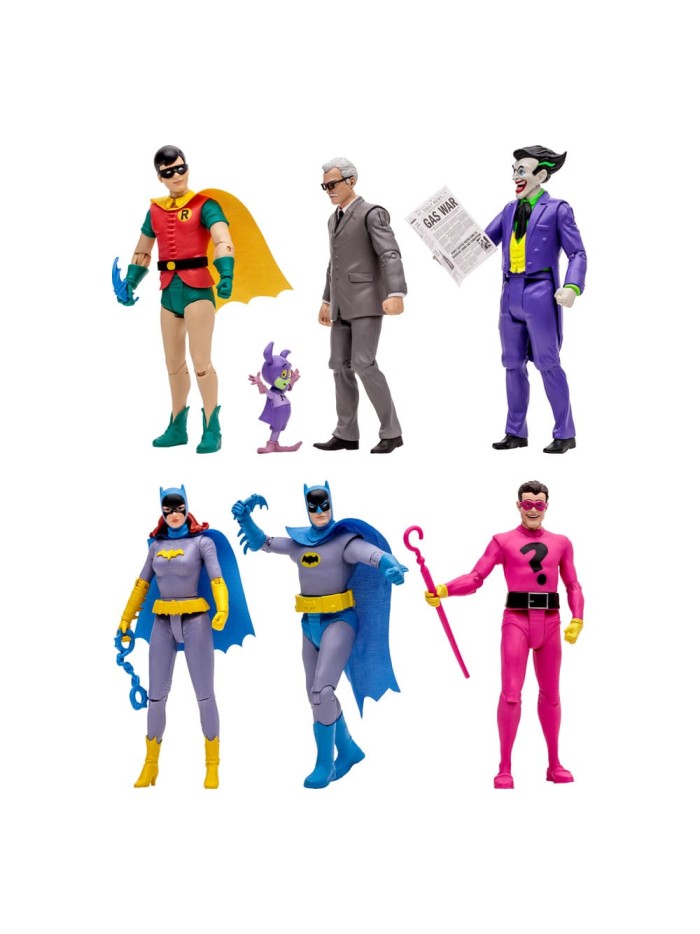 Surtido de 6 figuras mcfarlane dc retro batman 66 15cm Surtido de 6 figuras mcfarlane dc retro batman 66 15cm