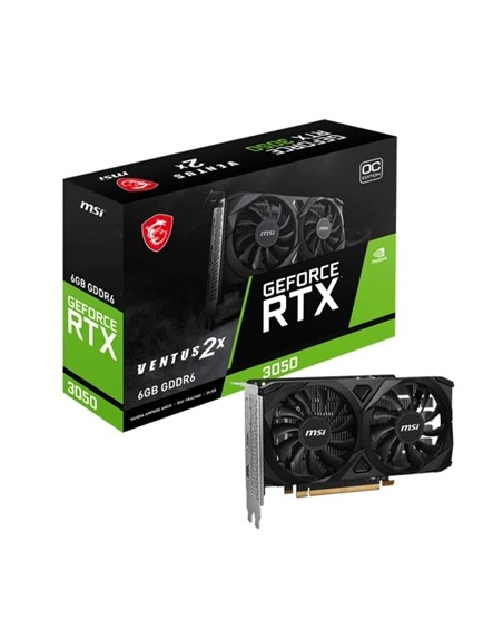 Tarjeta grafica msi nvidia geforce rtx 3050 ventus 2x oc 6gb gddr6