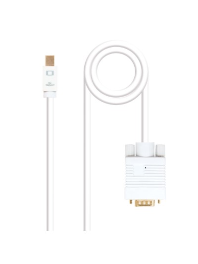 Cable nanocable conversor mini dp a vga mini dp - m - vga - m blanco 3.0 m